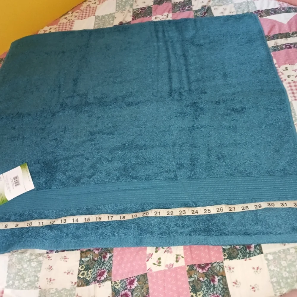 W Home Bamboo Spa Oversized Bath Towel/Sheet Teal